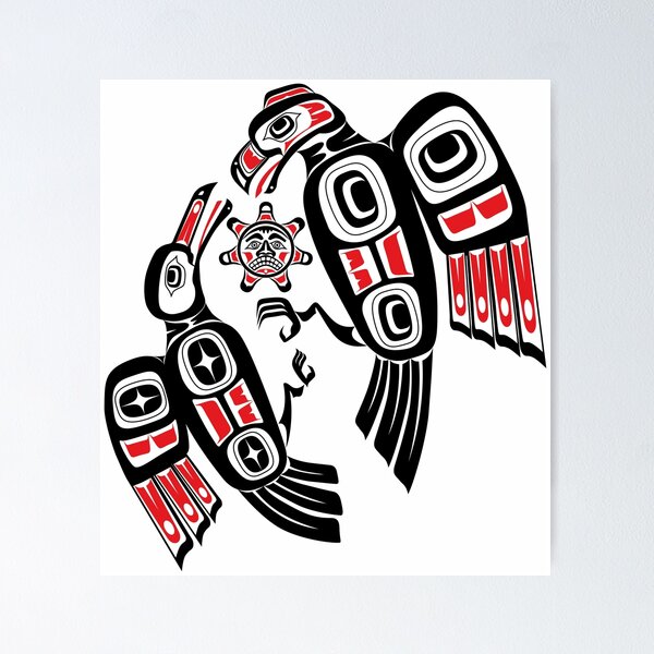 Item preview, Haida Eagle Battles Raven for the Light designed and sold by Qatsi.