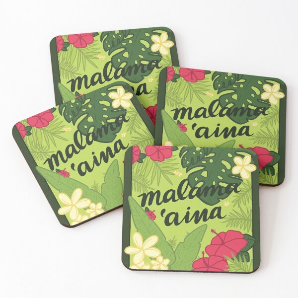 Item preview, "Malama 'Aina" - Care for the Earth Hawaiian Print designed and sold by emiliemakani.