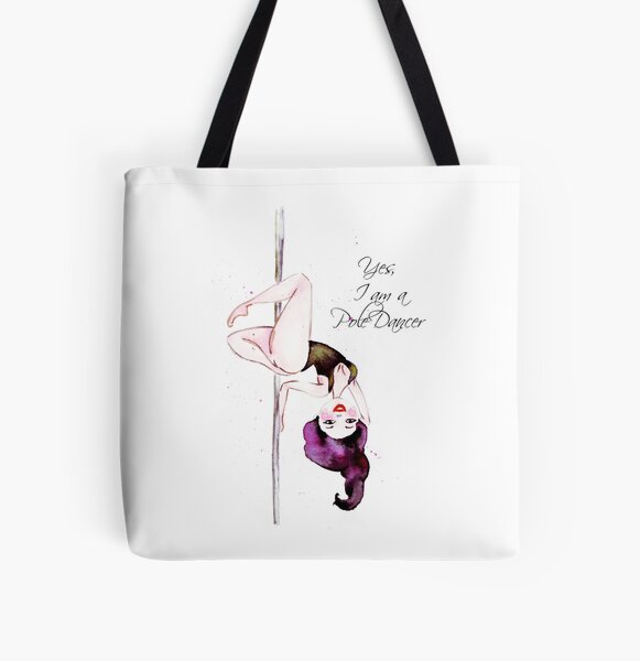 Pole Dancer All Over Print Tote Bag