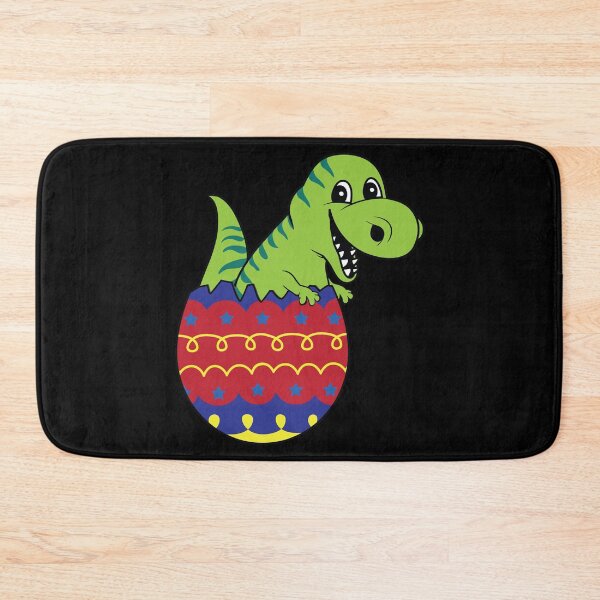 Item preview, Cute Tyrannosaurus Easter Egg Hunting Dinosaur Bunny print designed and sold by tronictees.