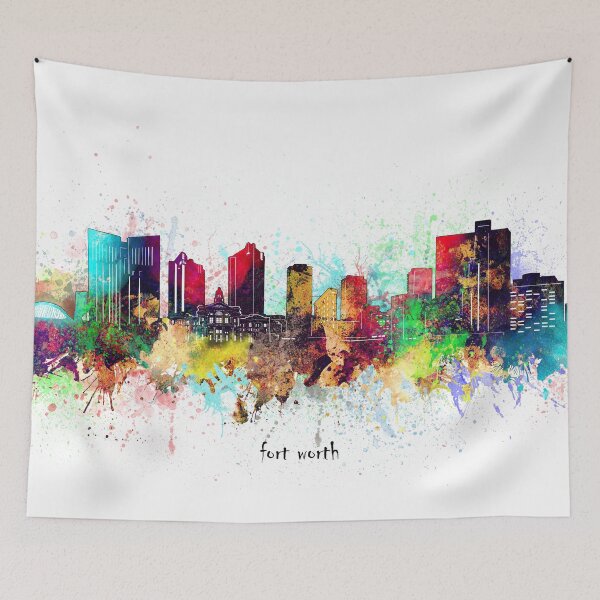 Item preview, fort worth skyline designed and sold by BekimART.