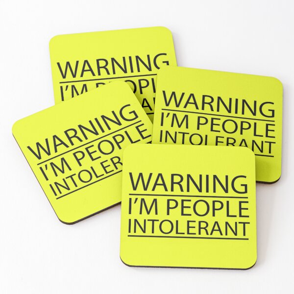 Item preview, Warning I'M People Intolerant t shirt - Warning I'M People Intolerant t-shirt - Warning I'M People Intolerant T shirt designed and sold by happygiftideas.