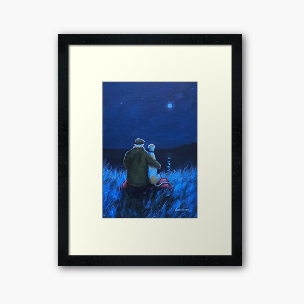 Aperçu de l'œuvre Parfois, nous nous asseyons et regardons la lune .. créée et vendue par The Art of Steve Sanderson.