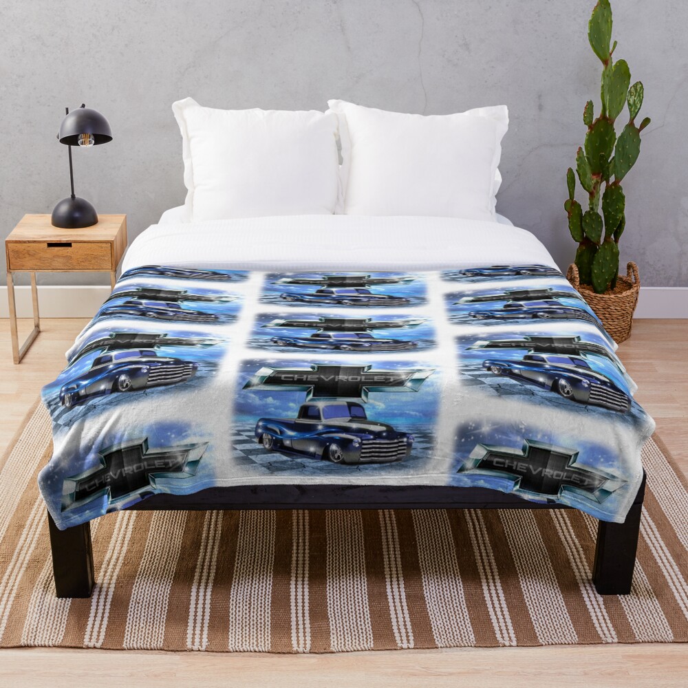 "Chevy Truck" Throw Blanket by Chuco79 Redbubble