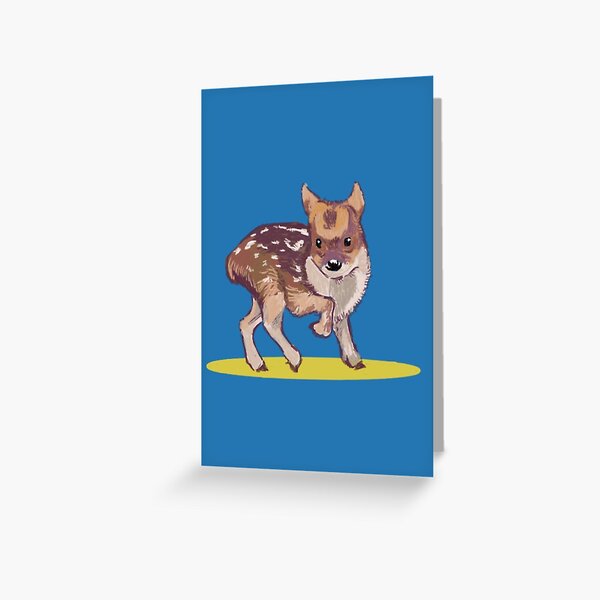 A Little Pudu Greeting Card