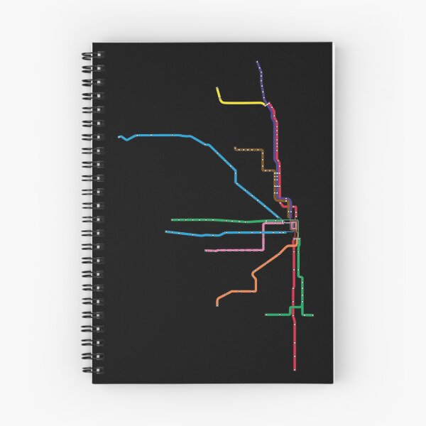 Item preview, Chicago "L" Map designed and sold by jay-p.