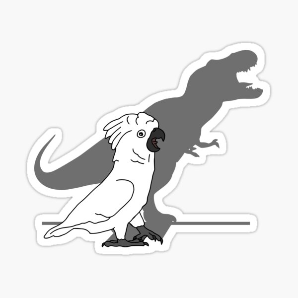 Item preview, t-rex shadow -  cockatoo  designed and sold by FandomizedRose.