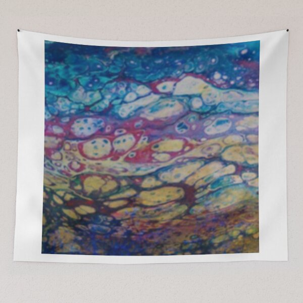 Item preview, Blue Paint pour with Cells designed and sold by Hvll1116.
