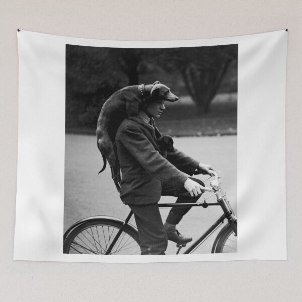 Item preview, Man With Dog On Cycle - 1931 designed and sold by BritishYank.