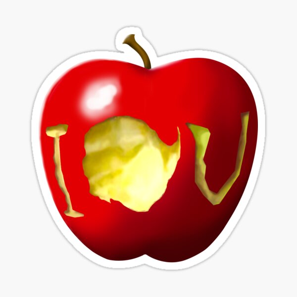 IOU Apple Sticker