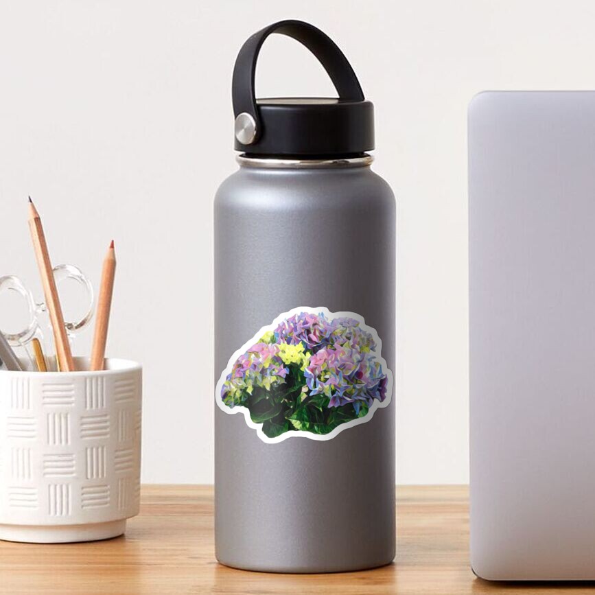 Purple Hydrangea Sticker