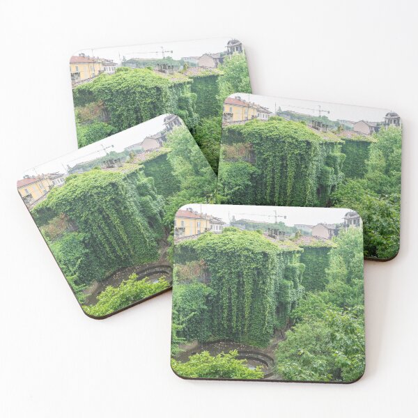 Item preview, Refreshing Rain - Biophilic Houses in a Downpour in Milan Italy designed and sold by Georgia Mizuleva.