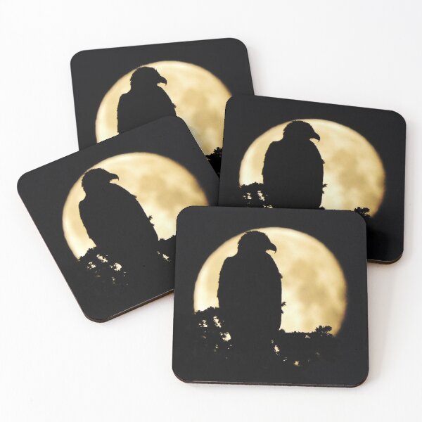 Bald Eagle Silhouette Coasters (Set of 4)