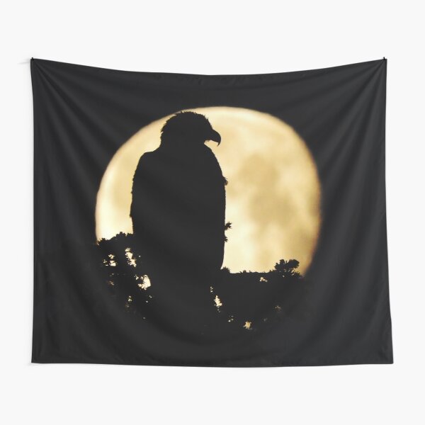 Bald Eagle Silhouette Tapestry