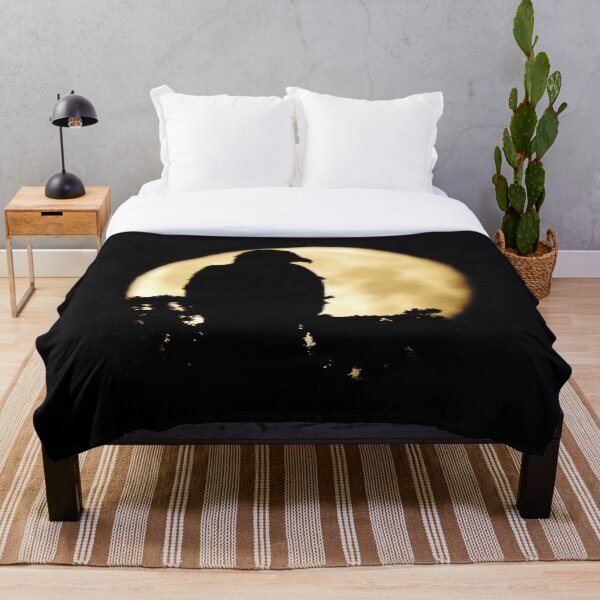 Bald Eagle Silhouette Throw Blanket