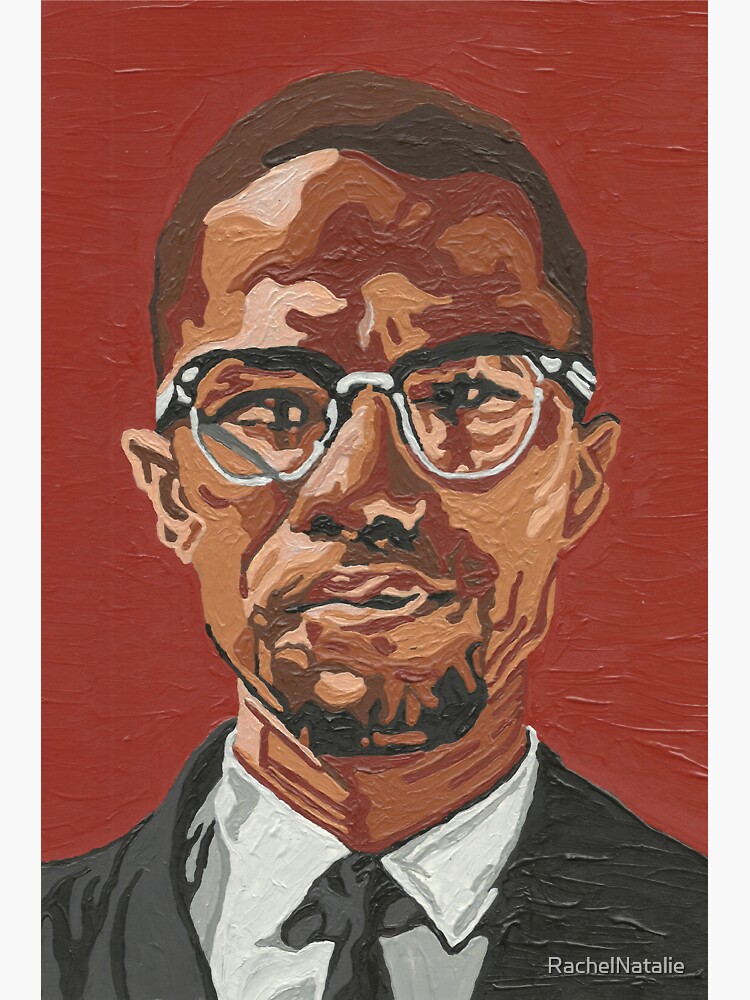 "Malcolm X" Sticker by RachelNatalie Redbubble