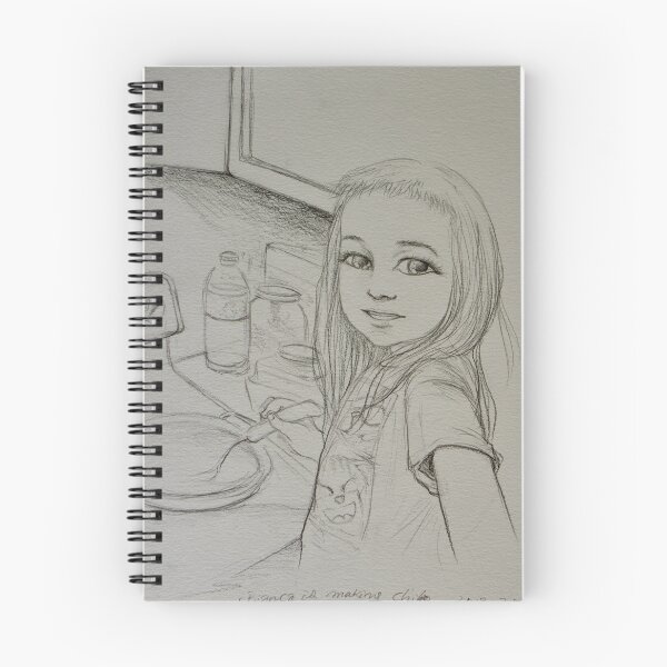 Item preview, Kitchen Helper (pencil drawing) designed and sold by sillysallymoon.