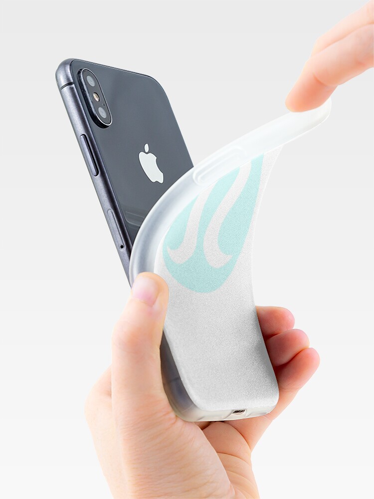 Vista alternativa de Funda y vinilo para iPhone Logo azul de lululemon