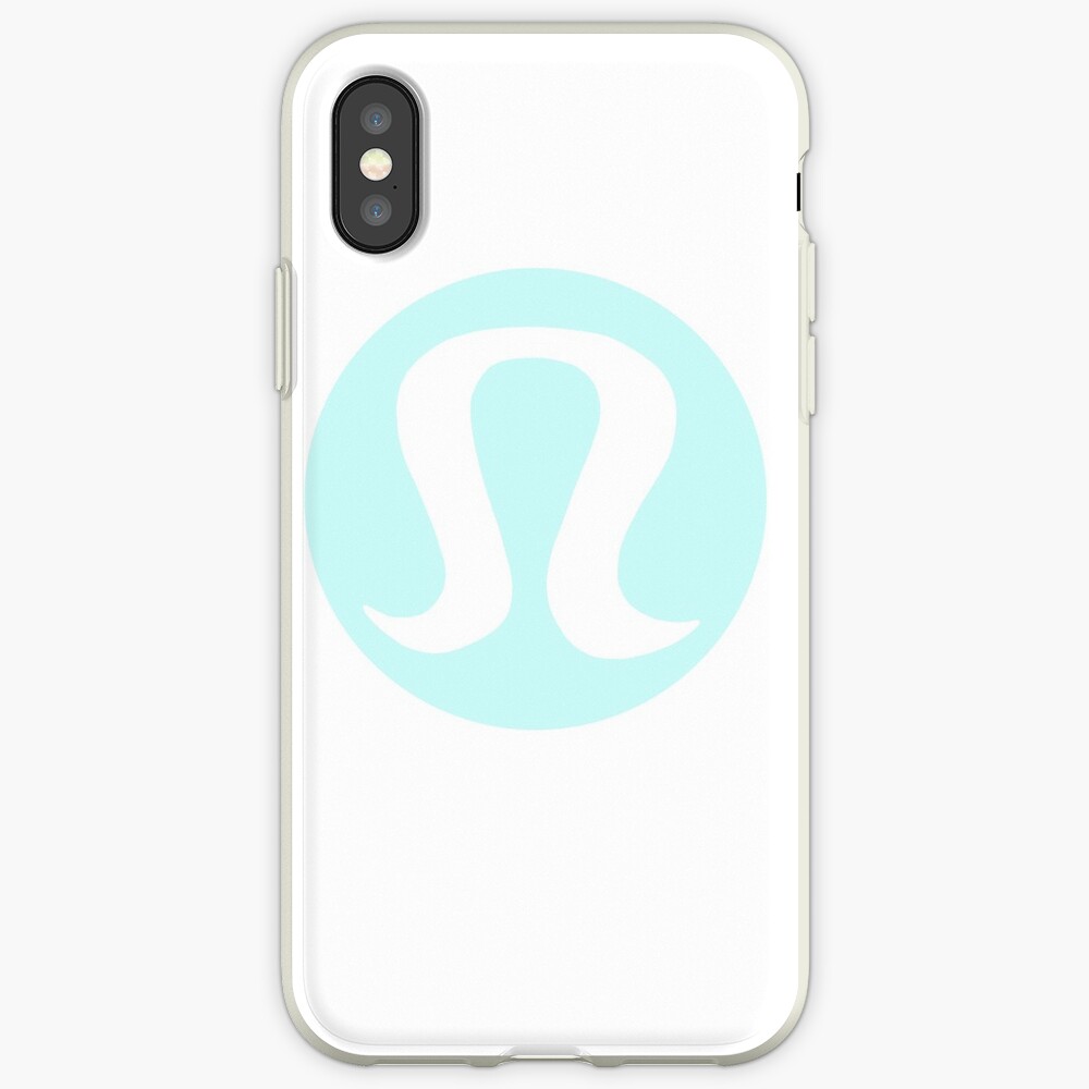 Logo azul de lululemon Funda y vinilo para iPhone