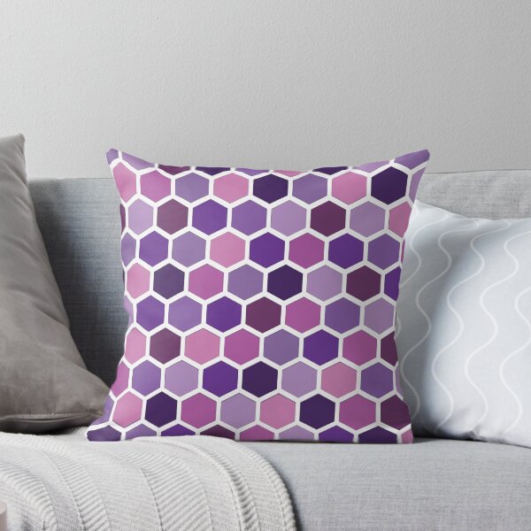 Item preview, Purple and Pink Hexagonal Honeycomb Pattern designed and sold by thesnowwhyte.