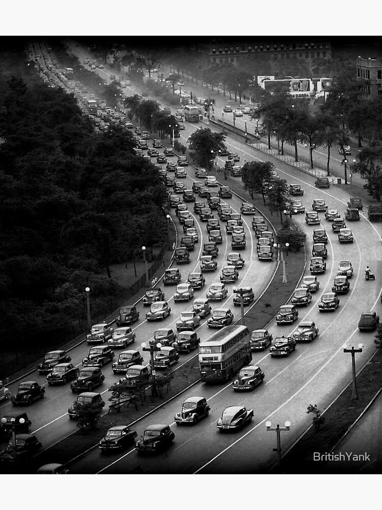 "Lake Shore Drive Chicago Circa 1947" Sticker by BritishYank