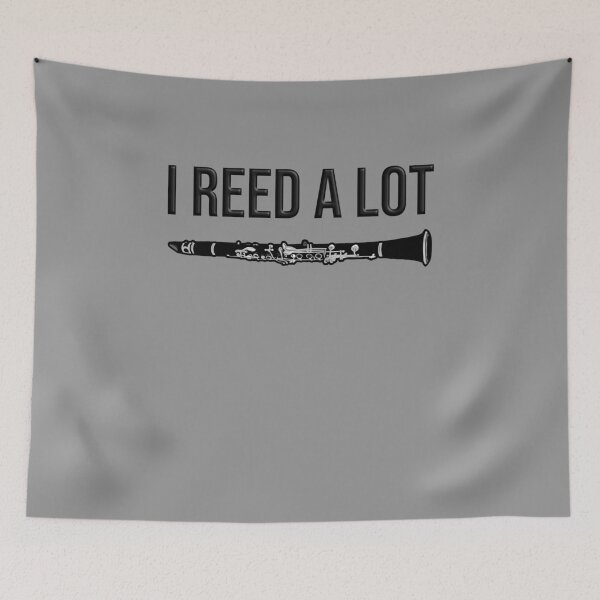 Item preview, I reed a lot - funny clarinet gift idea designed and sold by HEJAshirts.