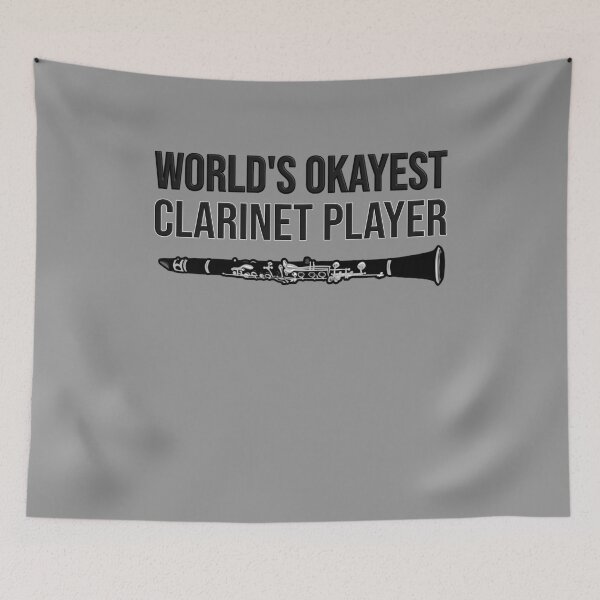Item preview, World's okayest clarinet player - funny clarinet gift idea designed and sold by HEJAshirts.