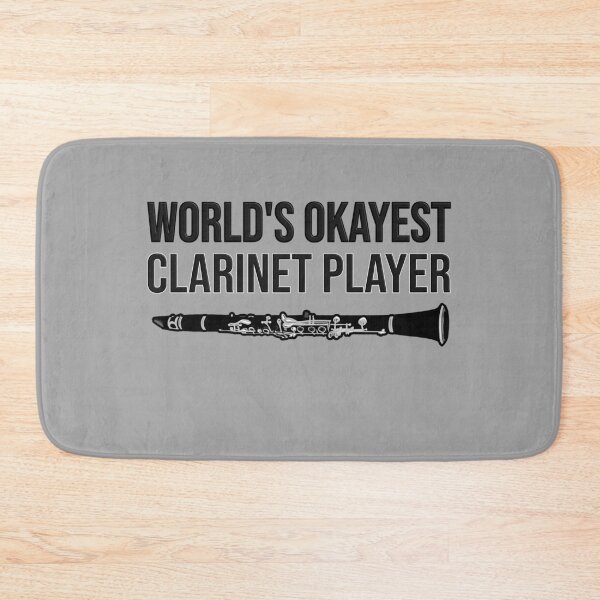 Item preview, World's okayest clarinet player - funny clarinet gift idea designed and sold by HEJAshirts.
