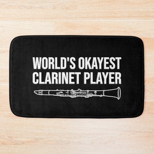 Item preview, World's okayest clarinet player - funny clarinet gift idea designed and sold by HEJAshirts.