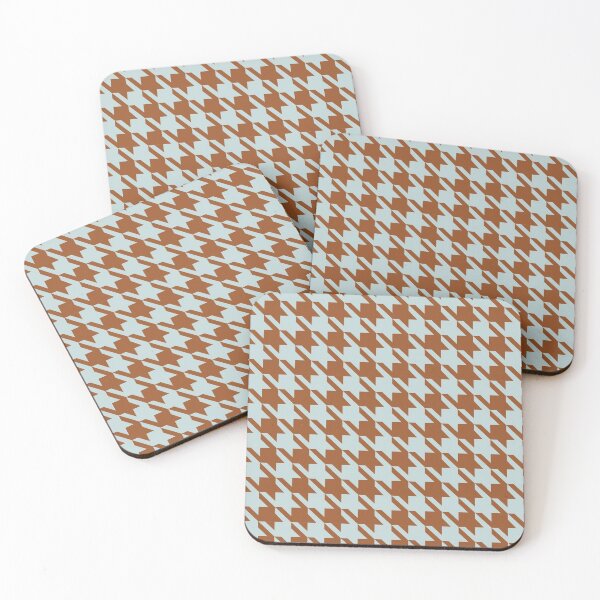Item preview, Little Critter Houndstooth - Brown and Pale Turquoise designed and sold by A2Gretchen.