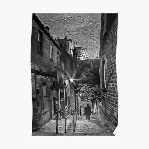 Edinburgh Castle Digital Art Poster