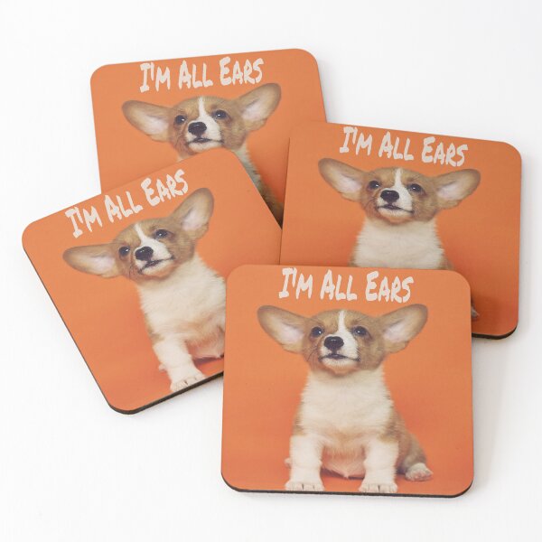 Item preview, Puppy Dog I'm All Ears, Cute Meme designed and sold by mwagie.
