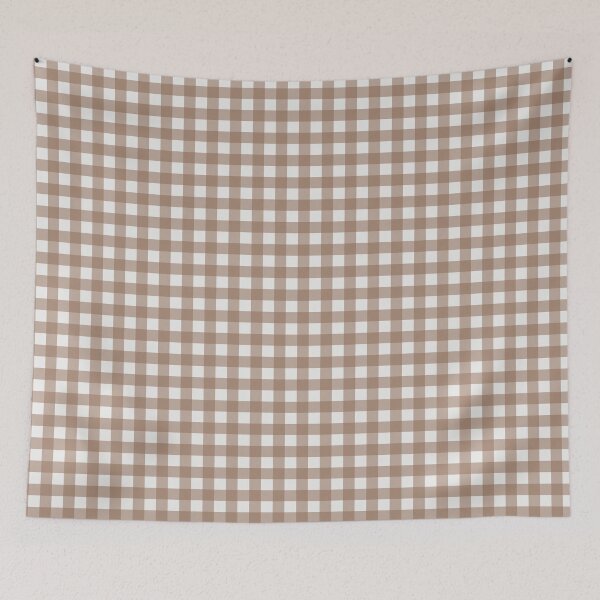 Item preview, Little Critter Plaid - White and Light Brown  designed and sold by A2Gretchen.