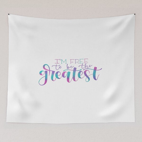 Item preview, I'm Free to be the Greatest- Positive Quote designed and sold by Angelica Herrera.