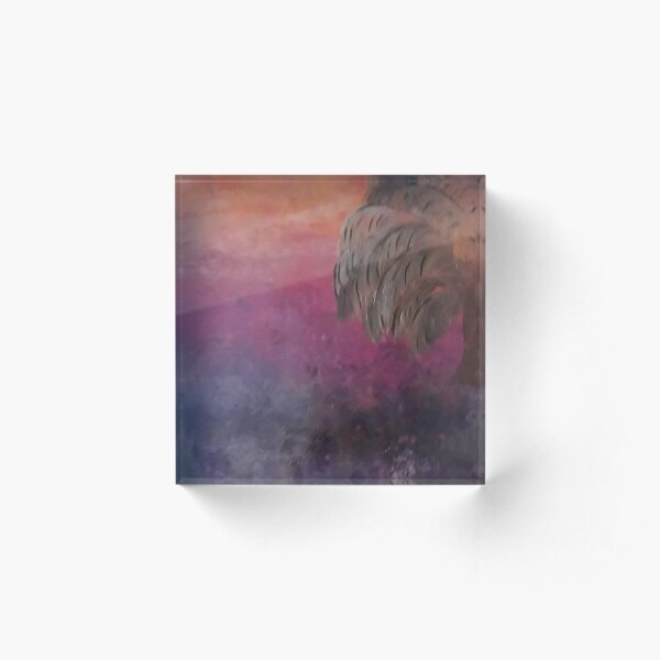 The island in the sunset Acrylic Block