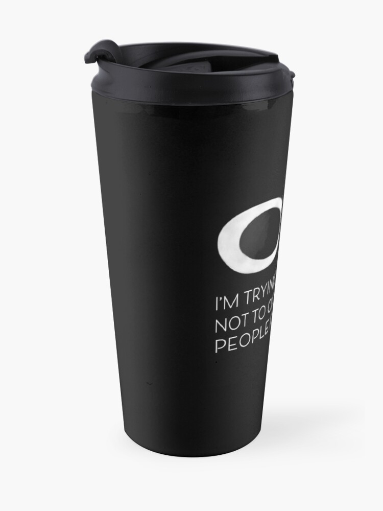 Alternate view of Schitt's Creek David Rose - I'm trying very hard not to connect with people right now Travel Mug