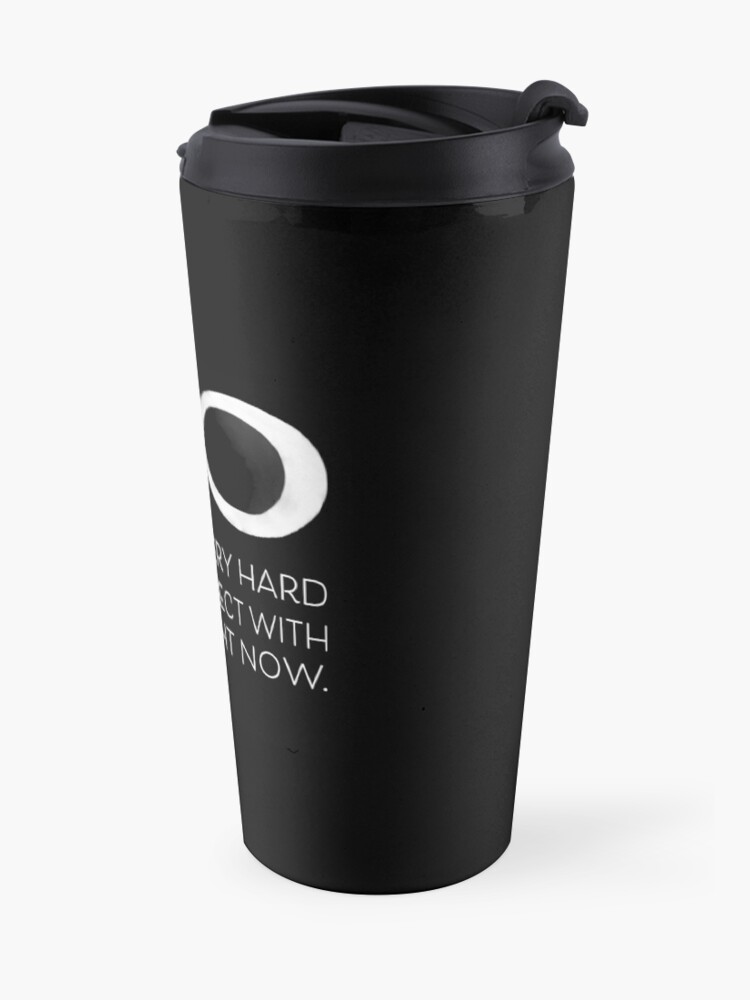Alternate view of Schitt's Creek David Rose - I'm trying very hard not to connect with people right now Travel Mug