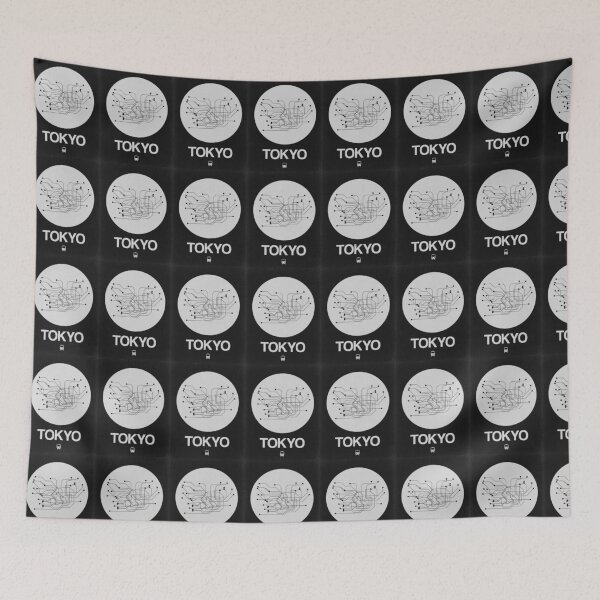 Item preview, Tokyo White Subway Map designed and sold by Irina March.