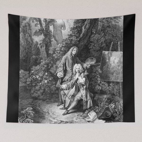 Item preview, Assis, Au Pres Du Toy A Ton Art Divin - Nicolas Henri Terdieu - c1730 designed and sold by CrankyOldDude.