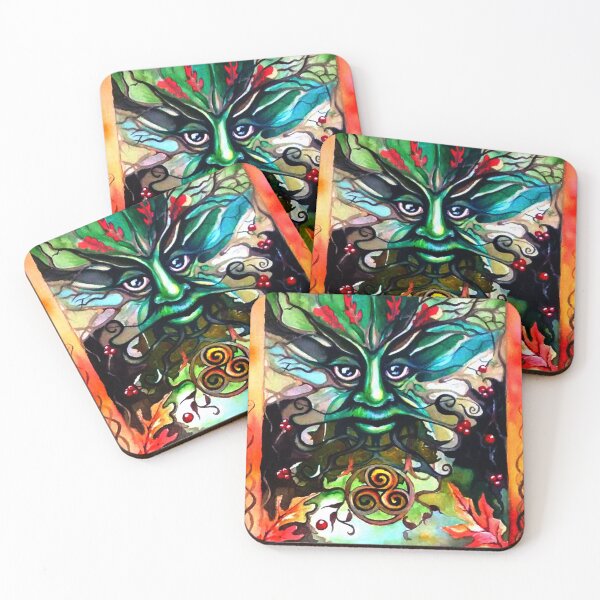 Item preview, Green Man Painting designed and sold by Cnocfae.