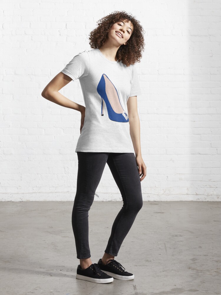 Alternate view of Designer Blue Heel Essential T-Shirt