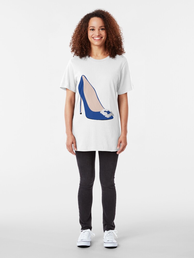 Alternate view of Designer Blue Heel Slim Fit T-Shirt