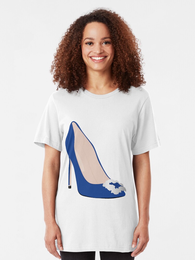 Alternate view of Designer Blue Heel Slim Fit T-Shirt