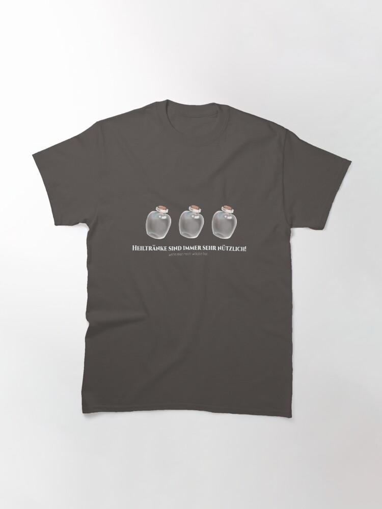 Thumbnail 3 of 7, Classic T-Shirt, Healing potions are useful designed and sold by Mammut-Merch.