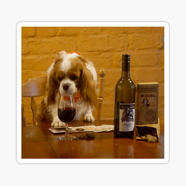 The Wine Connoisseur - by Avril Thomas Sticker