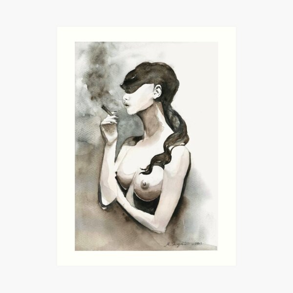 Watercolor Painting by MahsaWatercolor Art Print