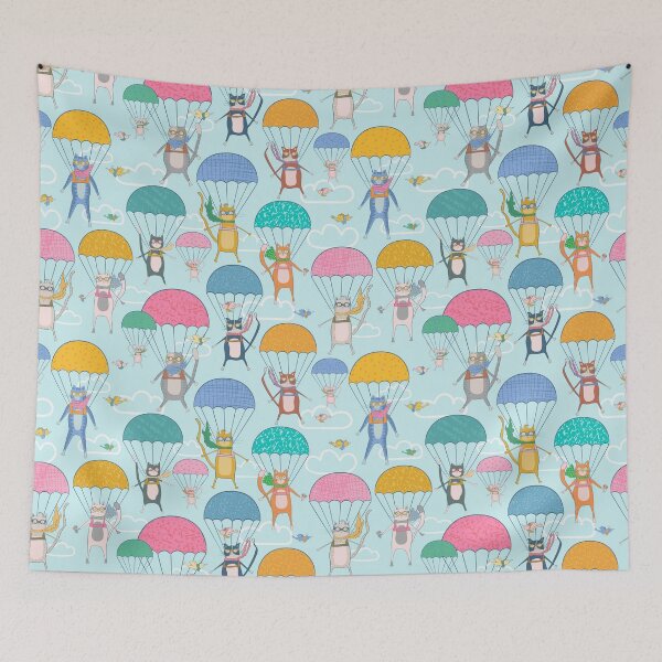 Item preview, Skydiving Cats designed and sold by Gabriela Simon.