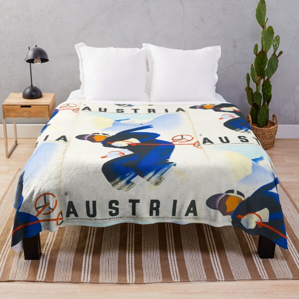 Item preview, Austria travel art print poster winter sports designed and sold by printzshop.