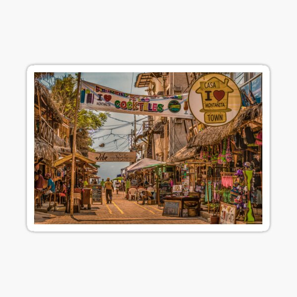 Item preview, Street Of Montanita, Ecuador designed and sold by DFLC Prints.