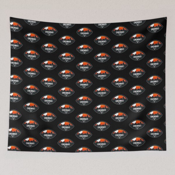 Item preview, Cincinnati Football Skyline Badge designed and sold by Picket Club.